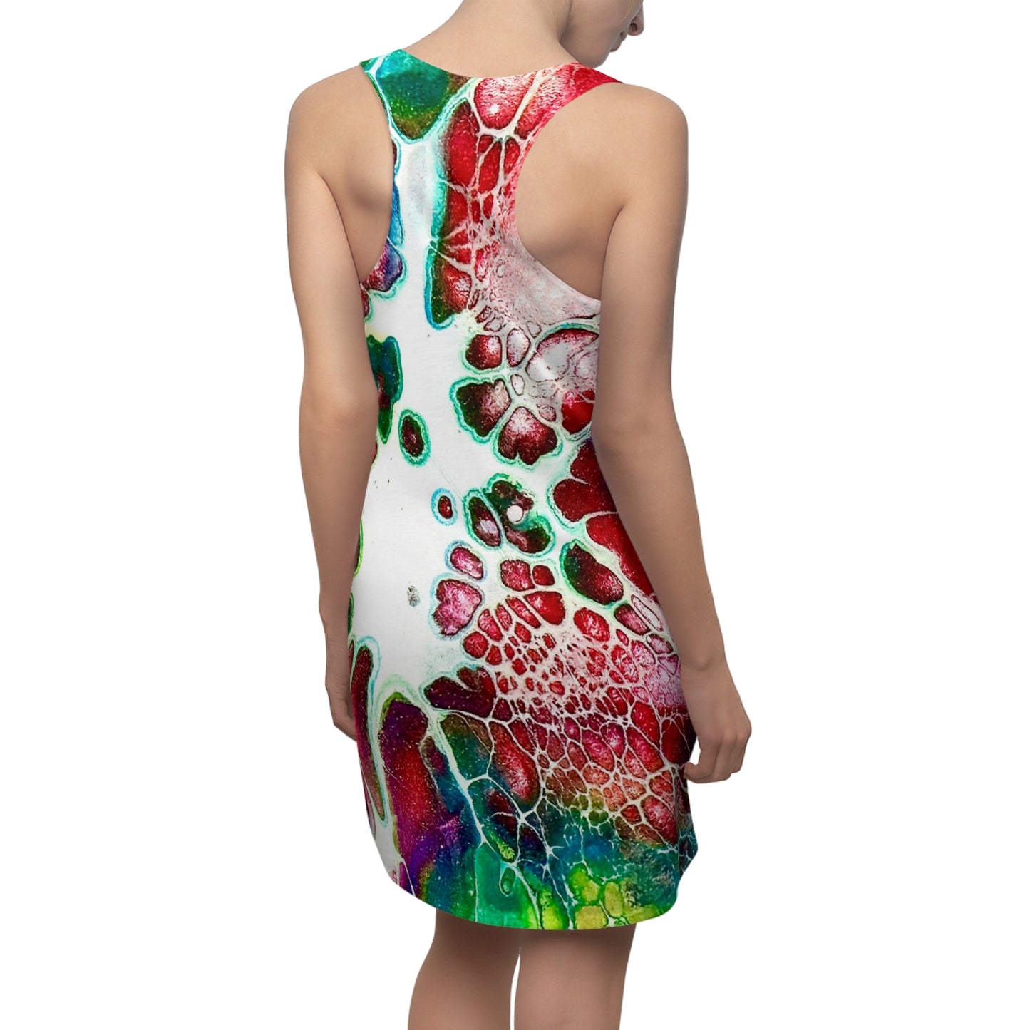 Vibrant Abstract Racerback Dress