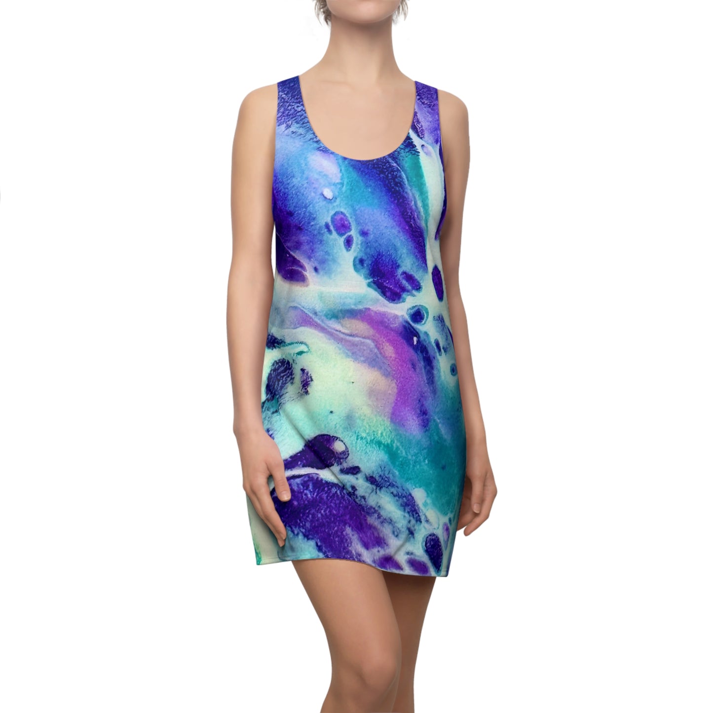 Vibrant Abstract Racerback Dress
