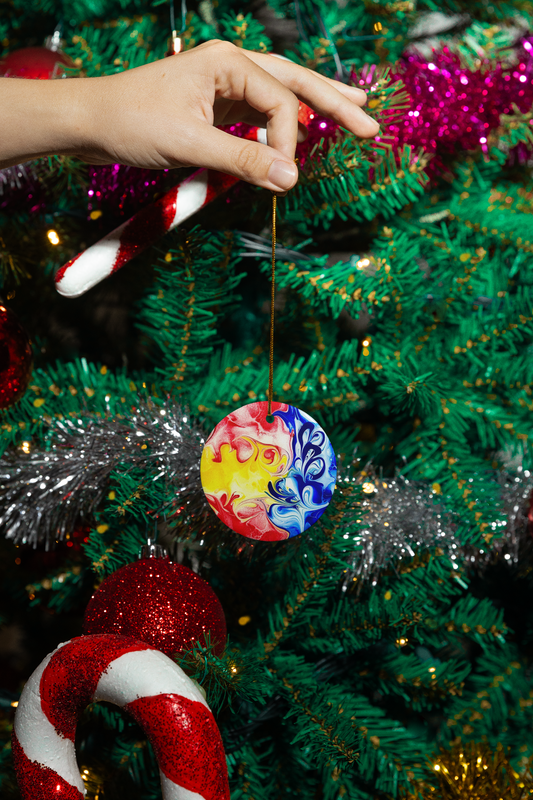 Personalized Tree Ornament "Our take on the Newfoundland flag"