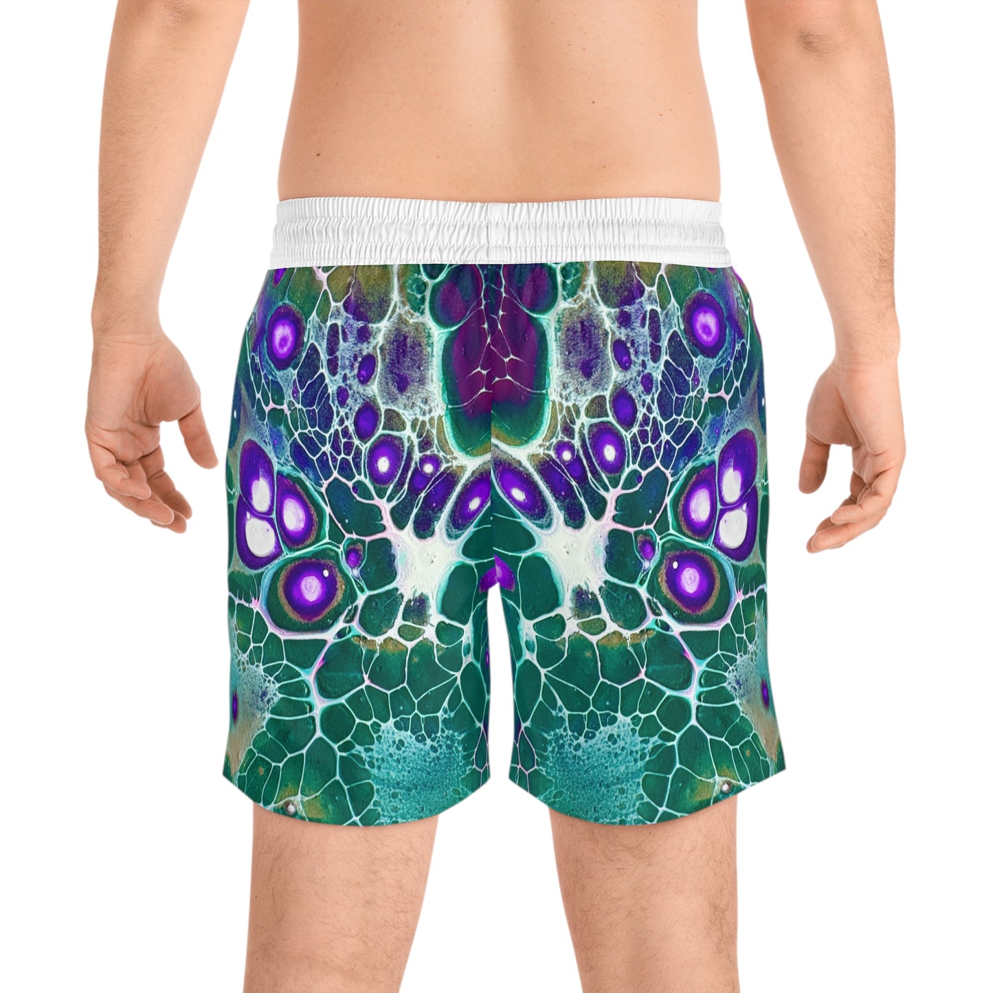 Men's Vibrant Swim Shorts, Pool Wear, Swim Trunks