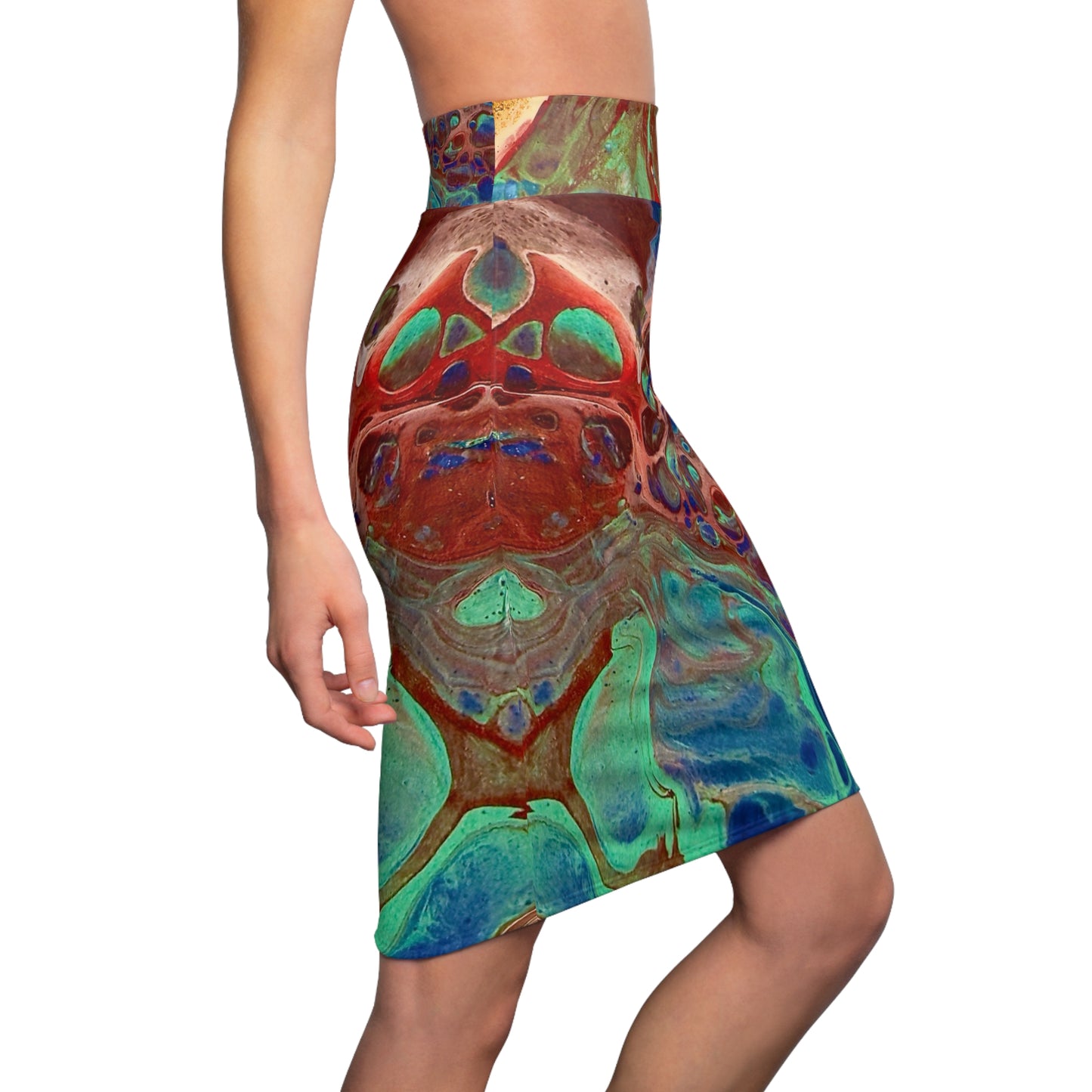 Vibrant Abstract Skirt