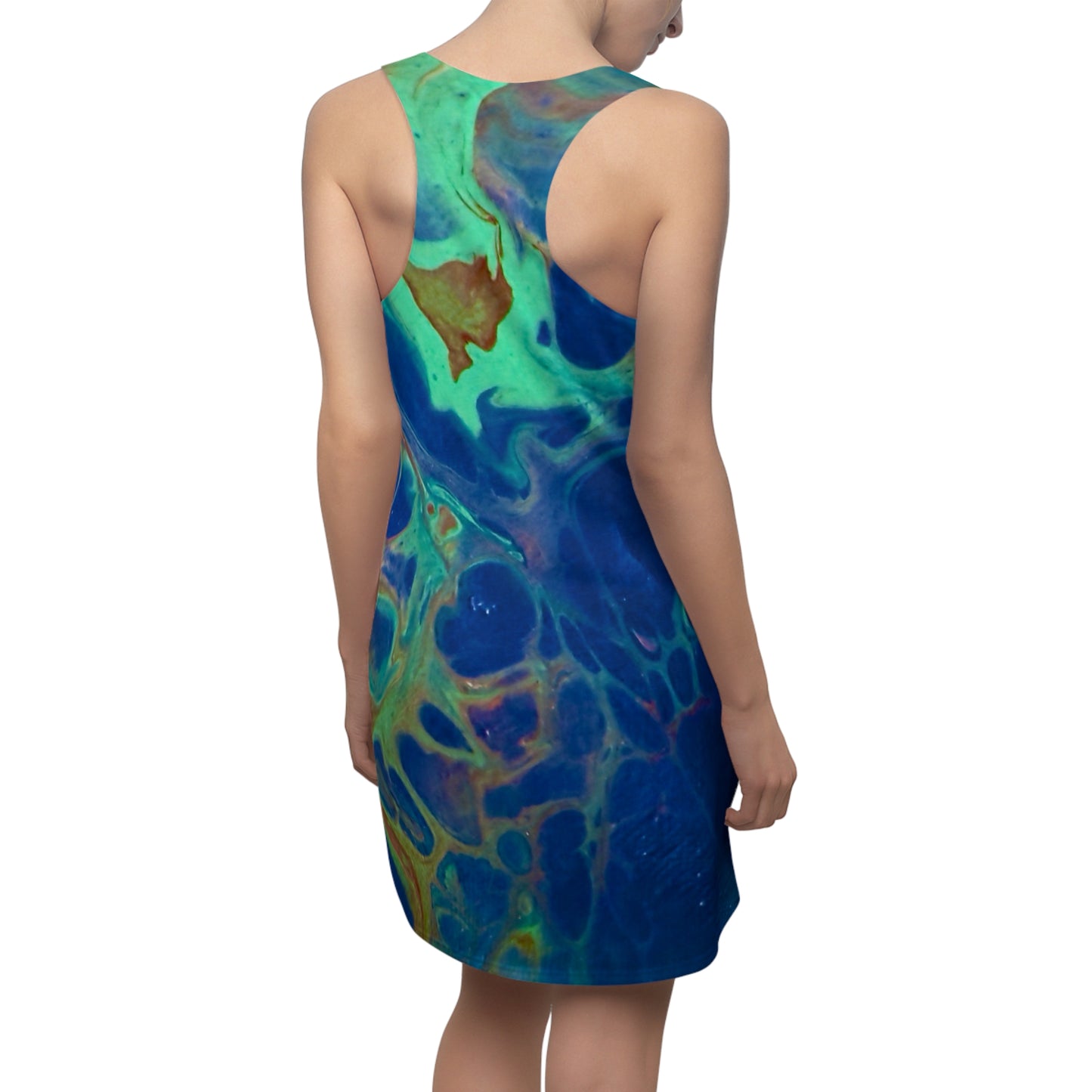 Vibrant Abstract Racerback Dress