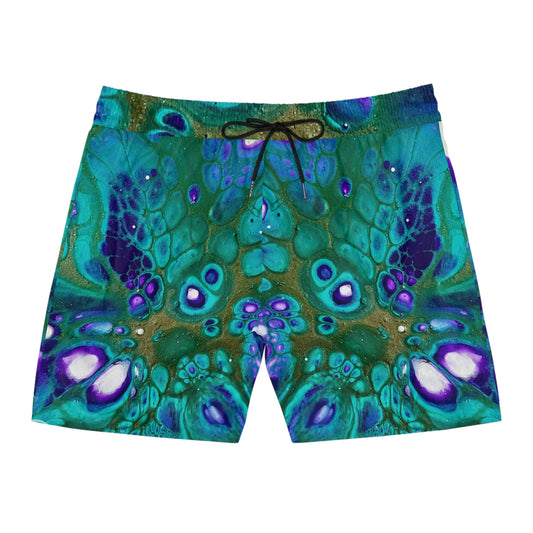 Men's Vibrant Swim Shorts, Pool Wear, Swim Trunks