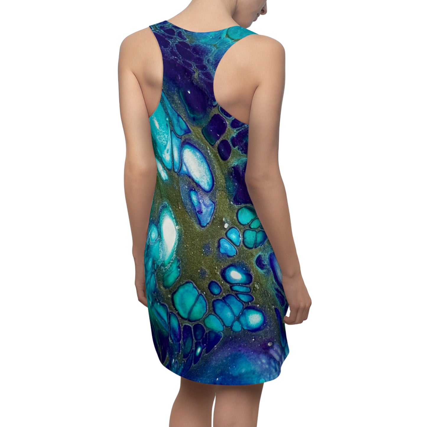 Vibrant Abstract Racerback Dress