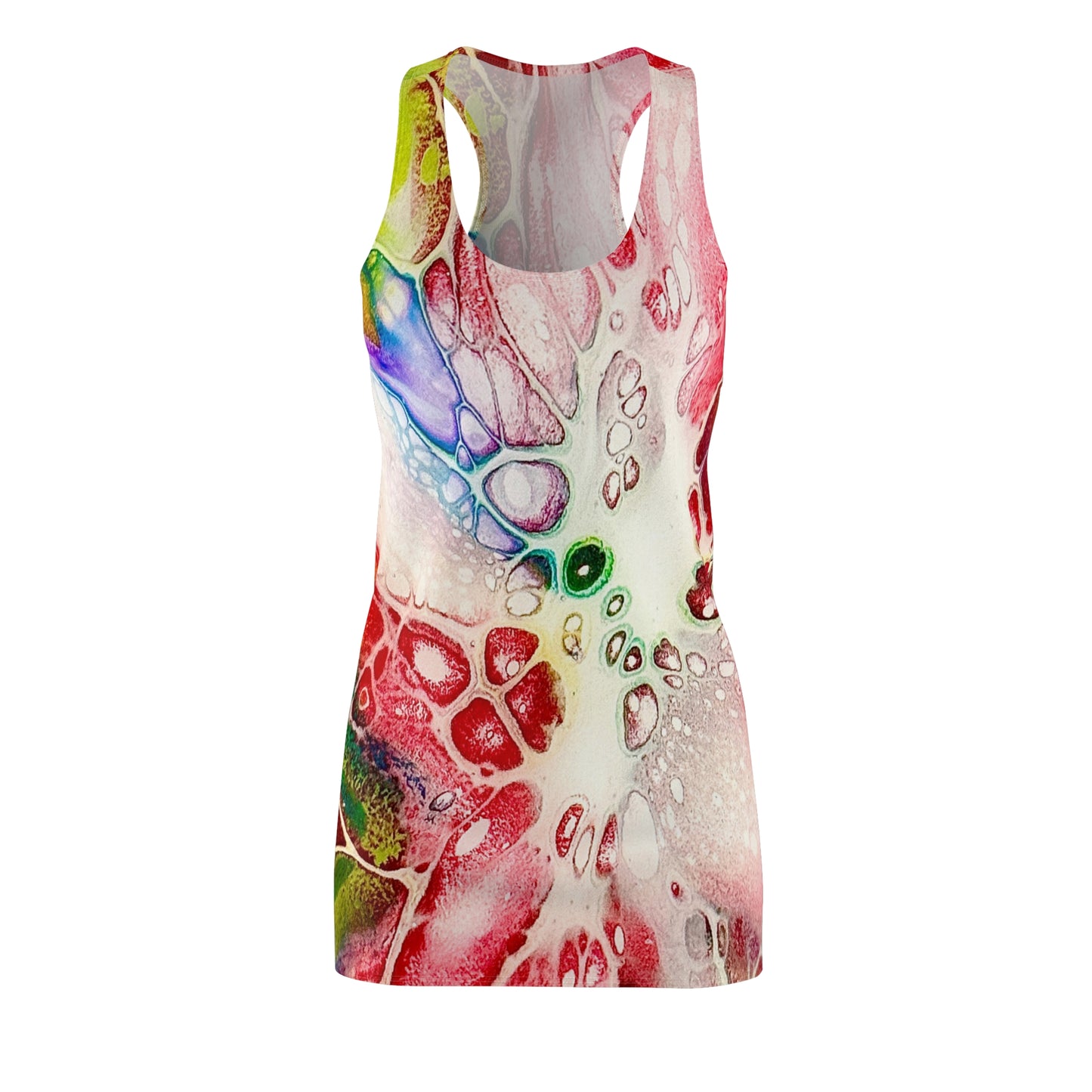 Vibrant Abstract Racerback Dress