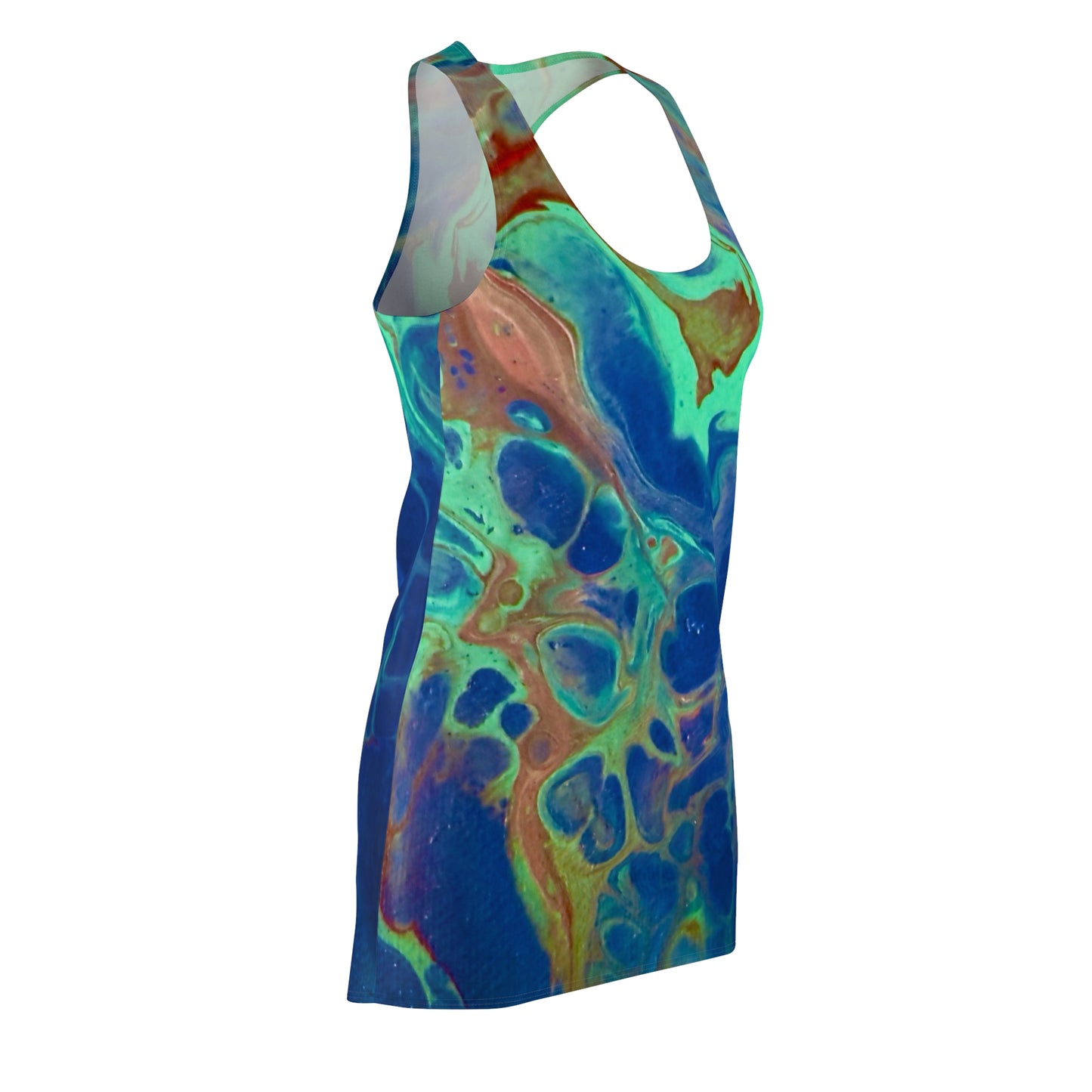 Vibrant Abstract Racerback Dress