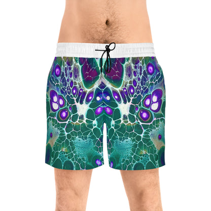 Men's Vibrant Swim Shorts, Pool Wear, Swim Trunks
