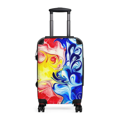 Vibrant Travel Suitcase "Our take on the Newfoundland flag"