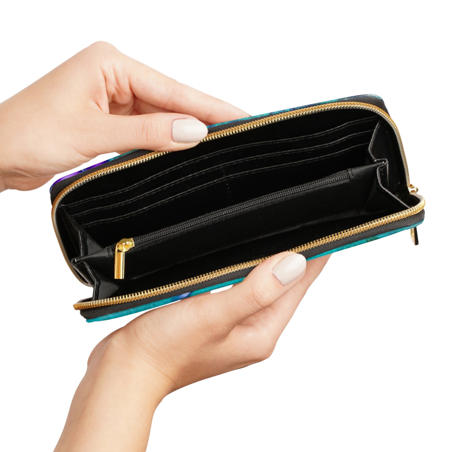 Abstract Zipper Wallet