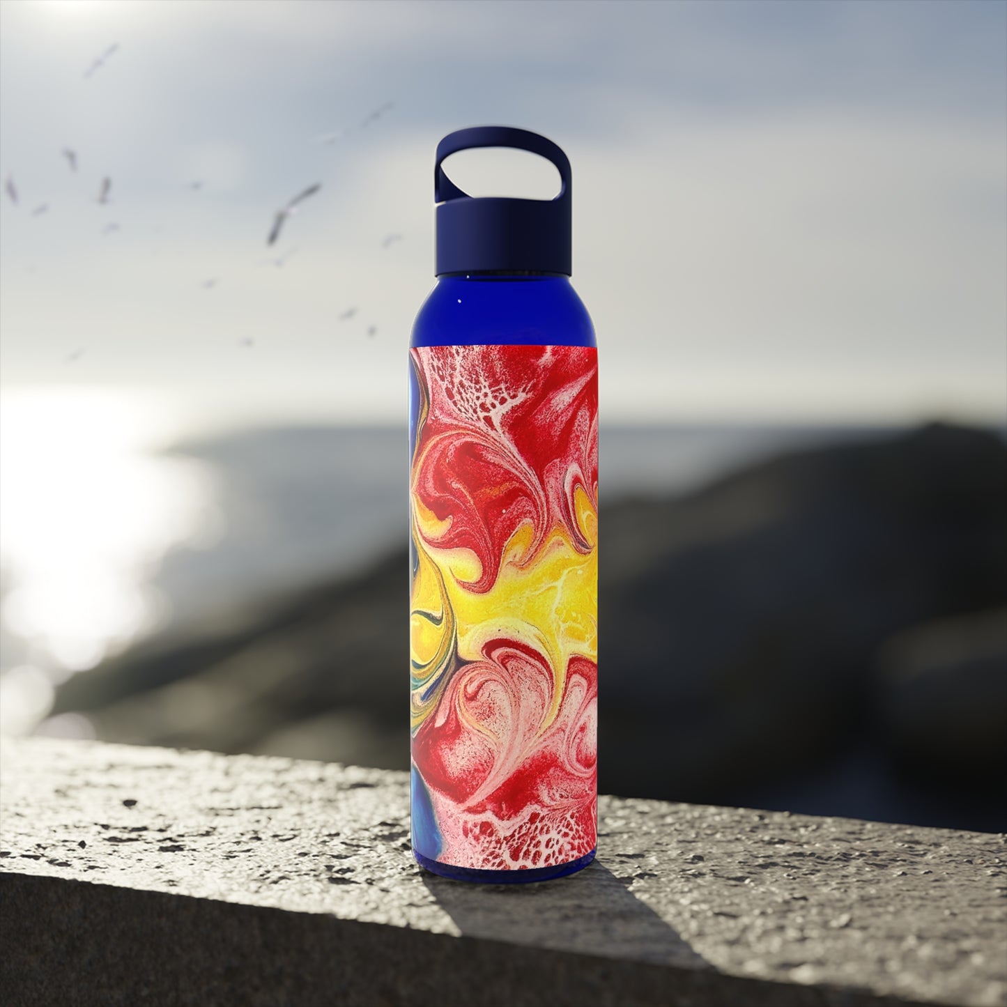 Abstract Water Bottle "Our take on the Newfoundland flag"