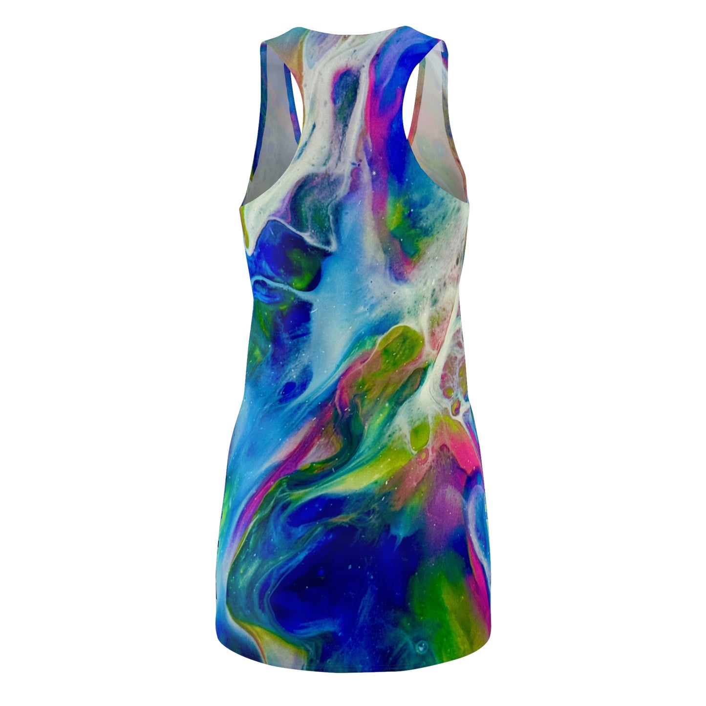 Vibrant Abstract Racerback Dress