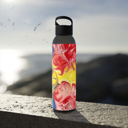 Abstract Water Bottle "Our take on the Newfoundland flag"