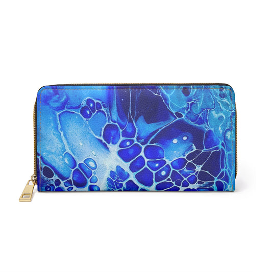 Abstract Zipper Wallet