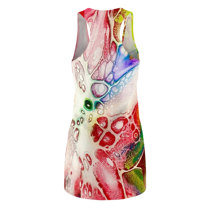 Vibrant Abstract Racerback Dress