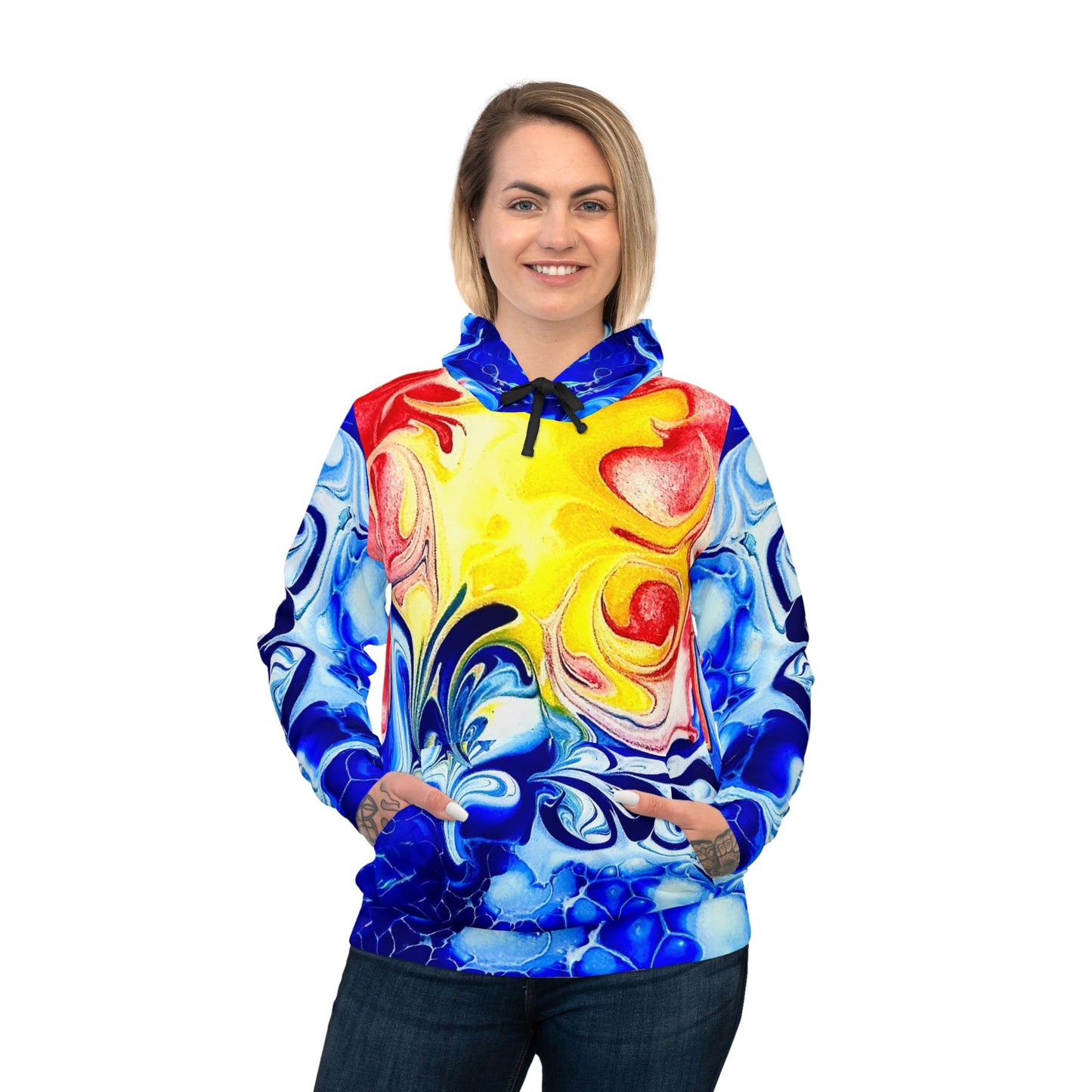 Colorful Artistic Unisex Hoodie "Our take on the Newfoundland flag"