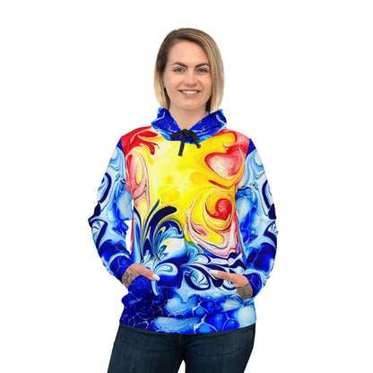Colorful Artistic Unisex Hoodie "Our take on the Newfoundland flag"