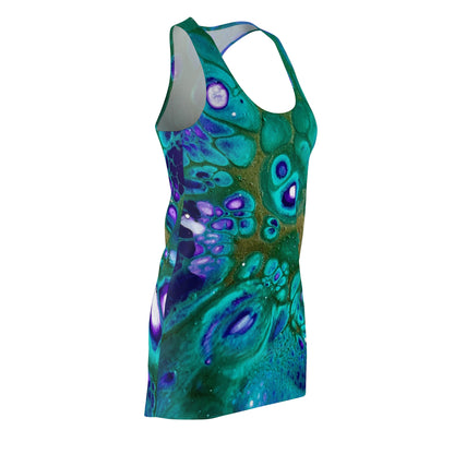 Vibrant Abstract Racerback Dress