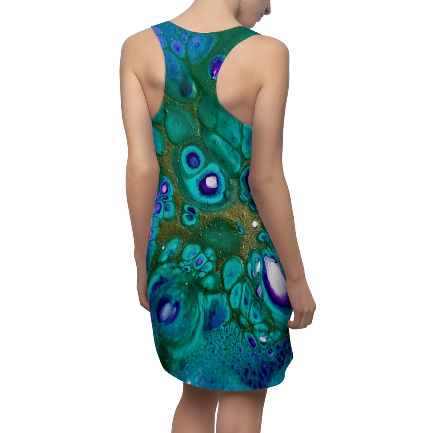 Vibrant Abstract Racerback Dress