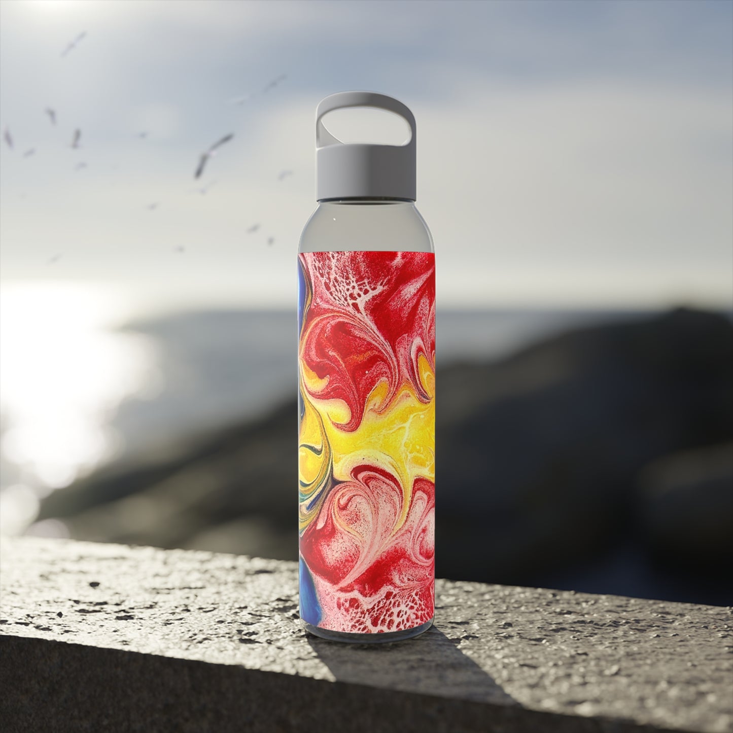 Abstract Water Bottle "Our take on the Newfoundland flag"