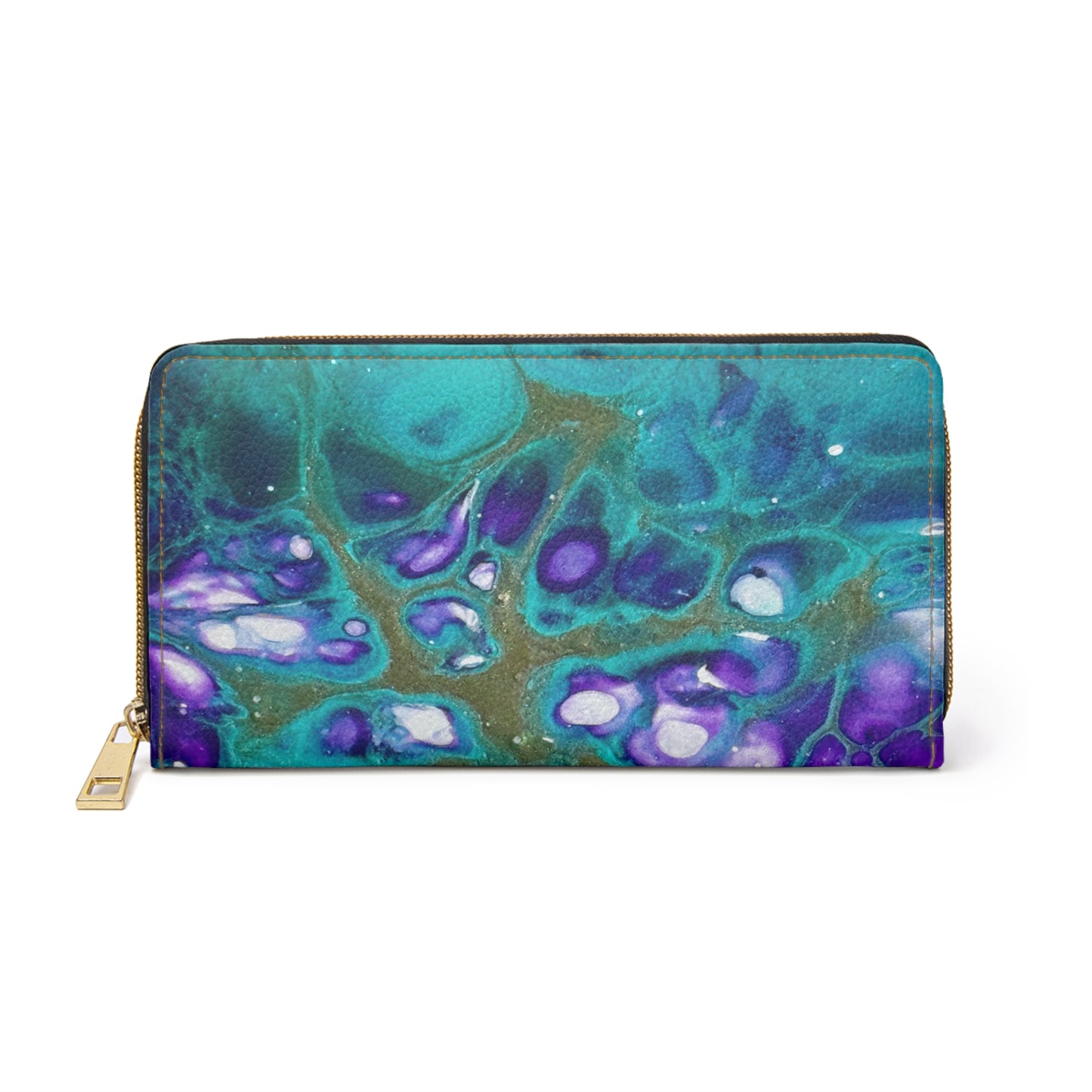 Abstract Zipper Wallet