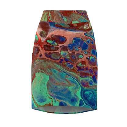 Vibrant Abstract Skirt