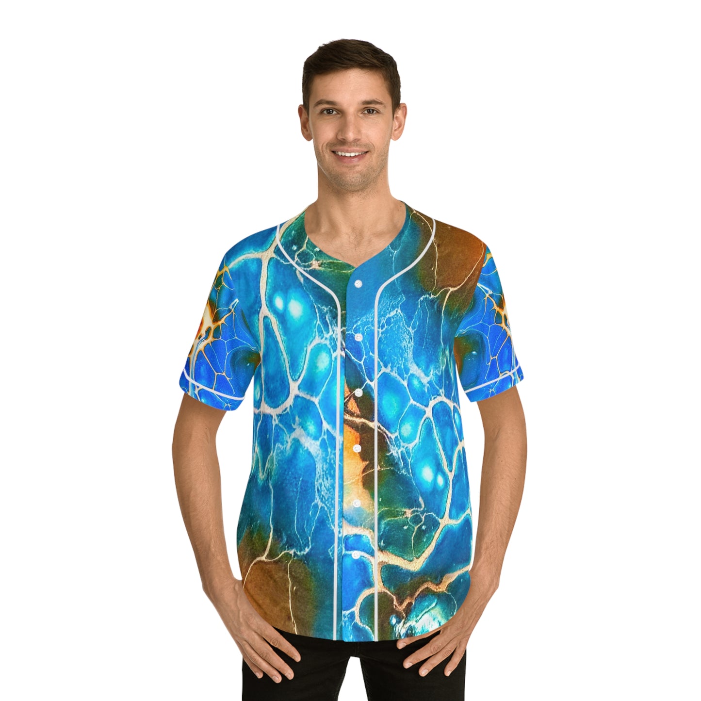 Bold Colorful Men's Baseball Jersey