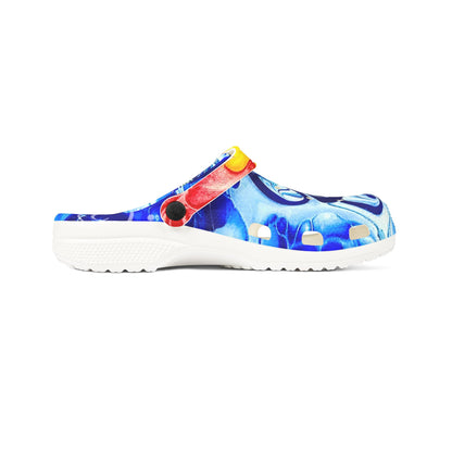 Colorful Comfort Clogs "Our take on the Newfoundland flag"