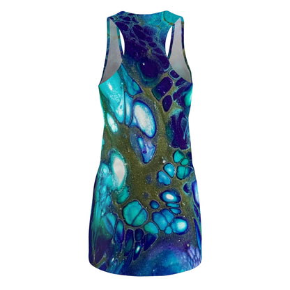 Vibrant Abstract Racerback Dress