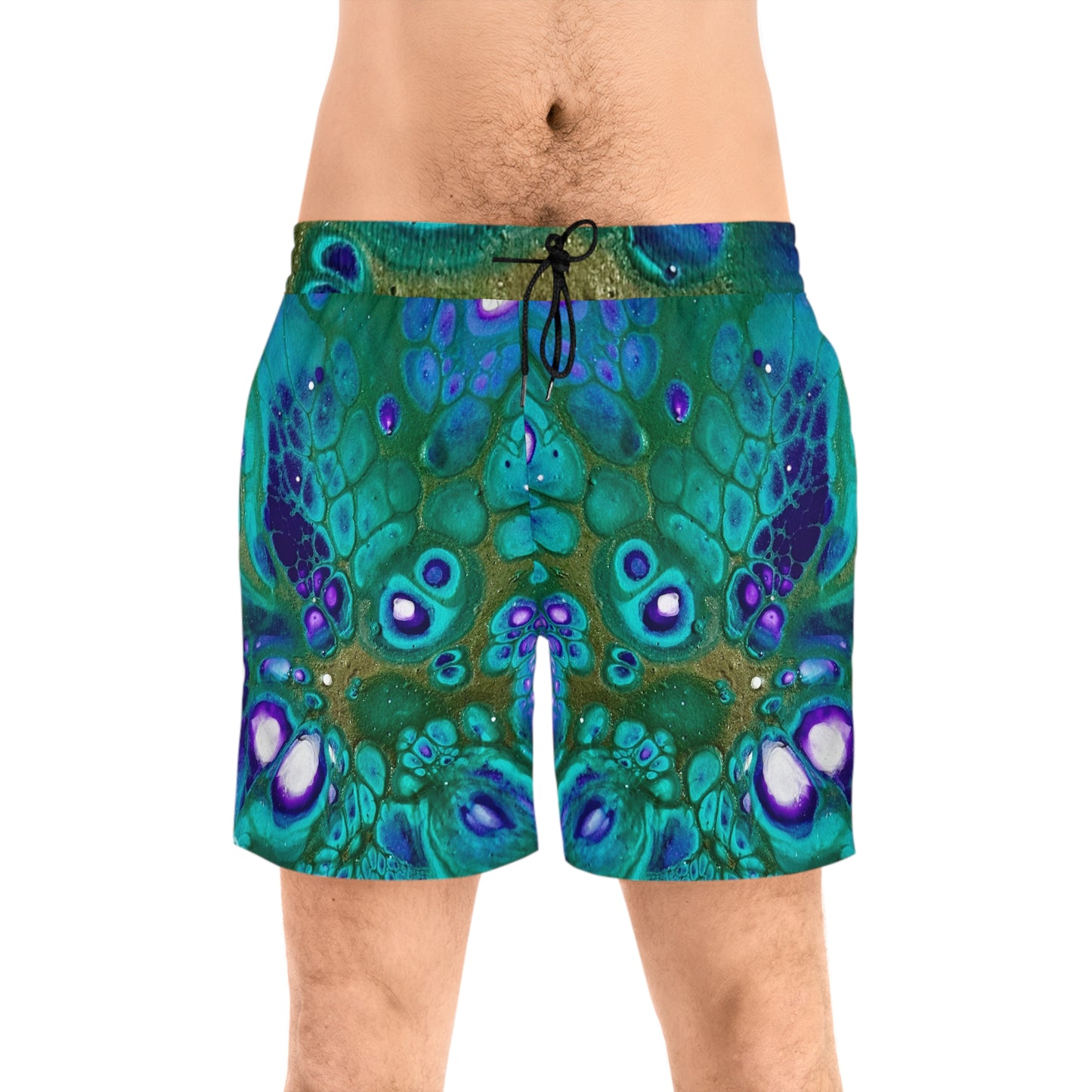 Men's Vibrant Swim Shorts, Pool Wear, Swim Trunks