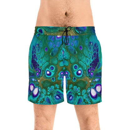 Men's Vibrant Swim Shorts, Pool Wear, Swim Trunks
