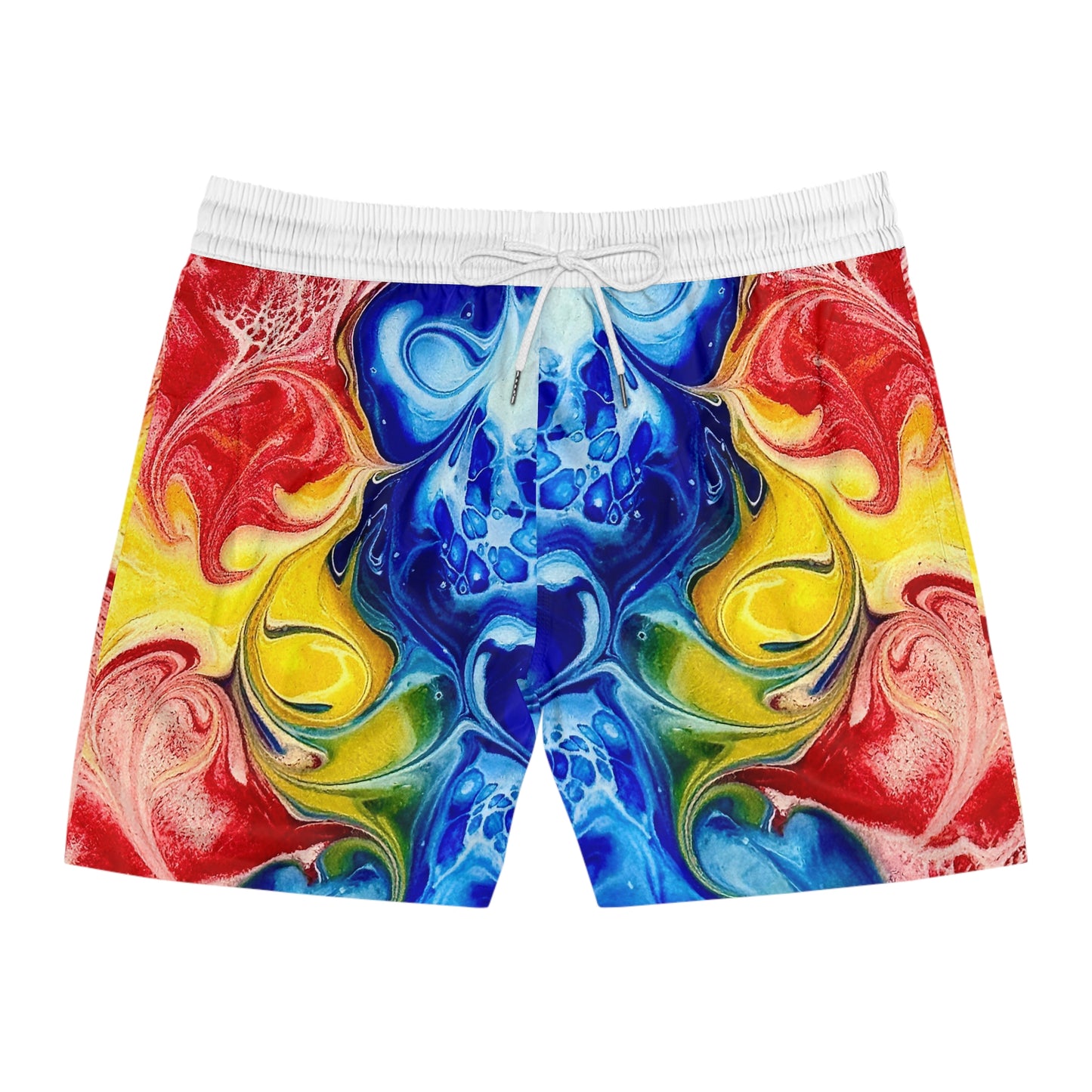 Men's Vibrant Swim Shorts, Pool Wear, Swim Trunks