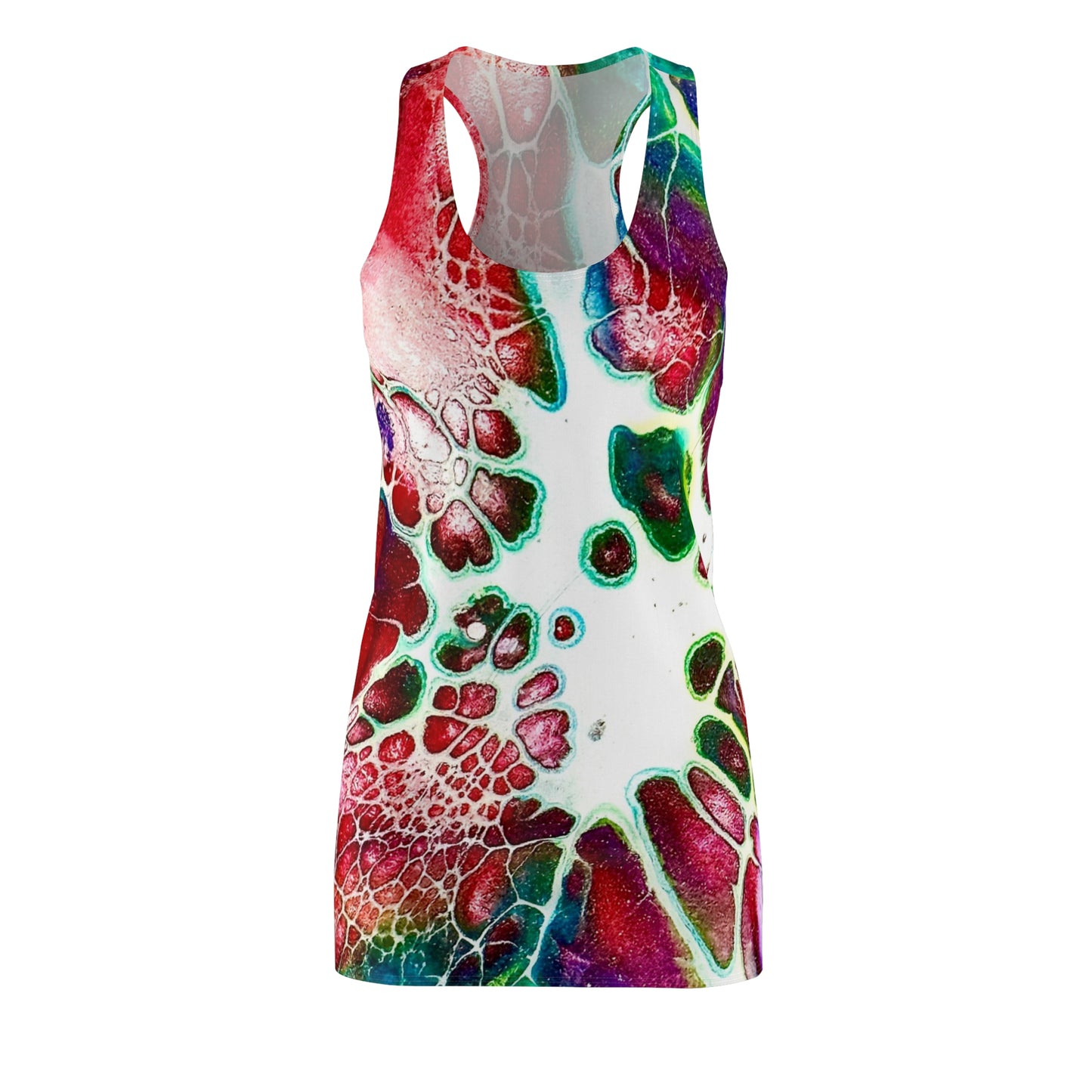 Vibrant Abstract Racerback Dress