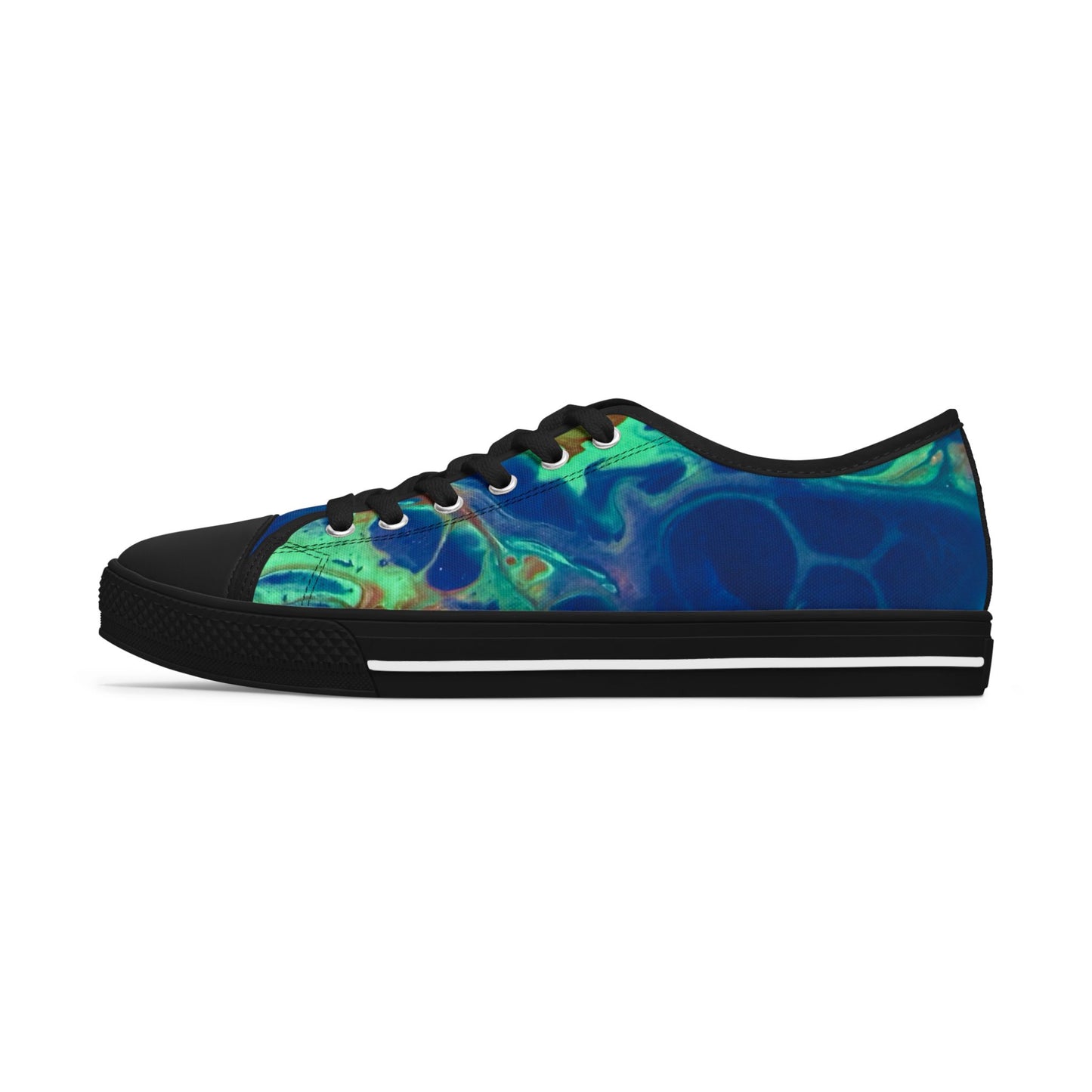 Stylish Women's Low Top Sneakers with Abstract Design, Casual Footwear, Everyday Sneakers