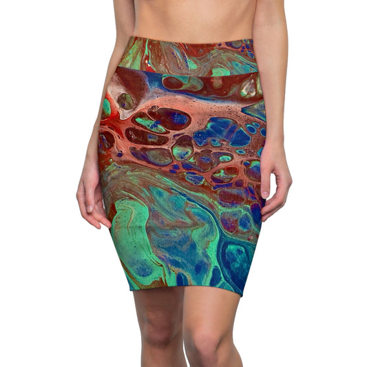 Vibrant Abstract Skirt