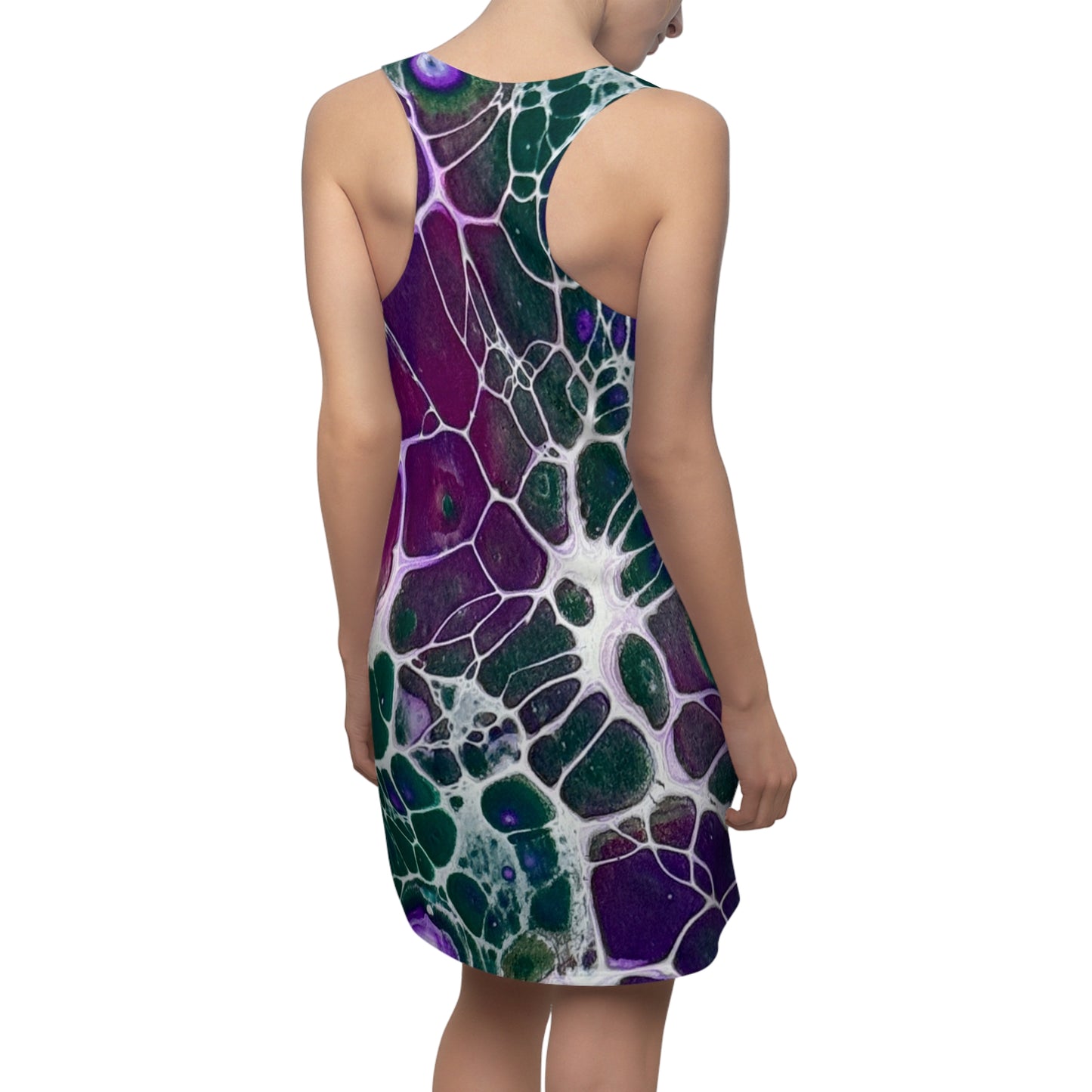 Vibrant Abstract Racerback Dress