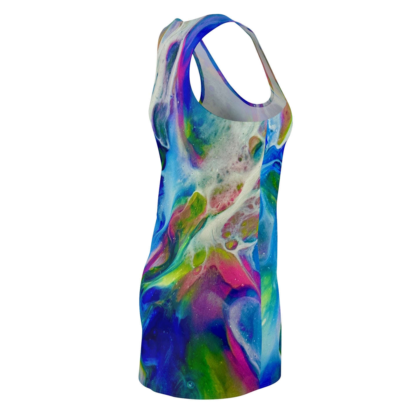 Vibrant Abstract Racerback Dress