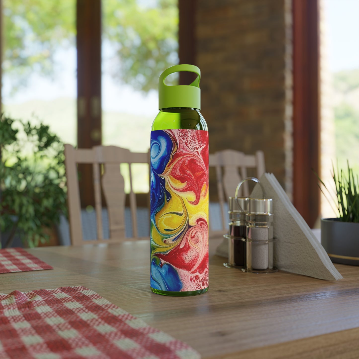 Abstract Water Bottle "Our take on the Newfoundland flag"