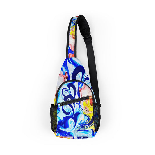 Stylish Chest Bag, Sling Bag, Waterproof "Our take on the Newfoundland Flag"