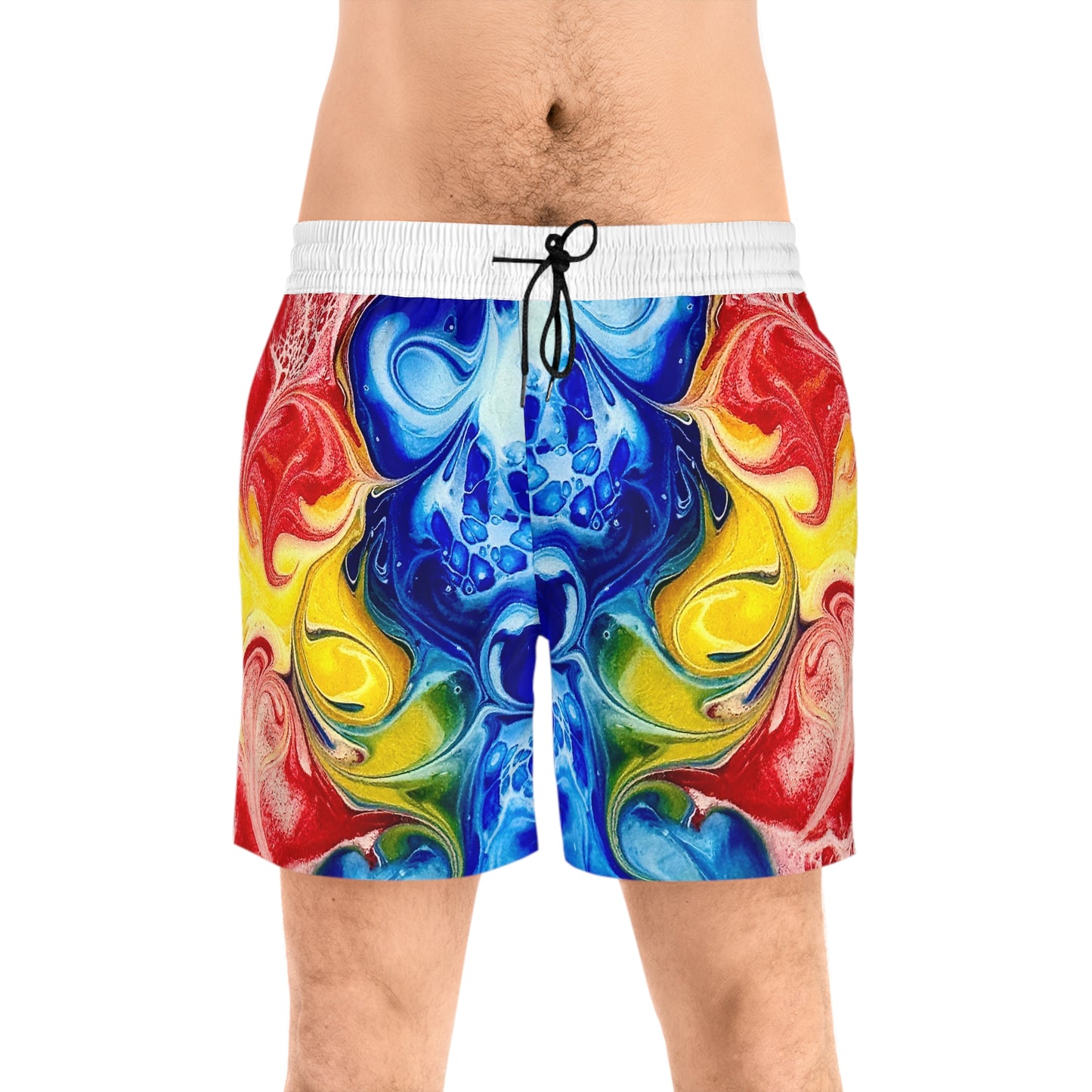 Men's Vibrant Swim Shorts, Pool Wear, Swim Trunks