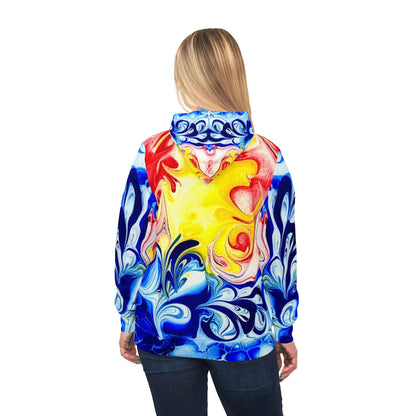 Colorful Artistic Unisex Hoodie "Our take on the Newfoundland flag"