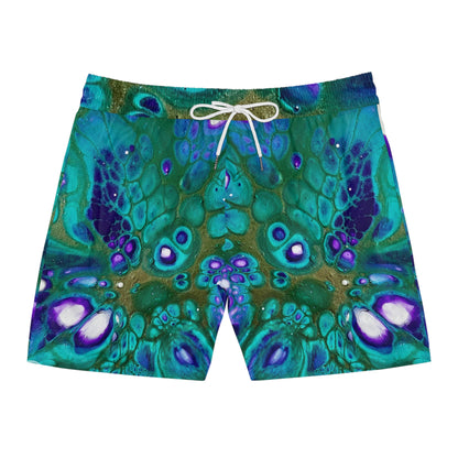 Men's Vibrant Swim Shorts, Pool Wear, Swim Trunks
