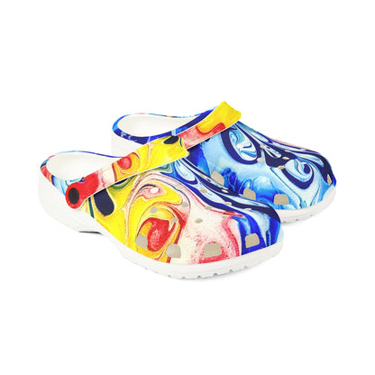 Colorful Comfort Clogs "Our take on the Newfoundland flag"