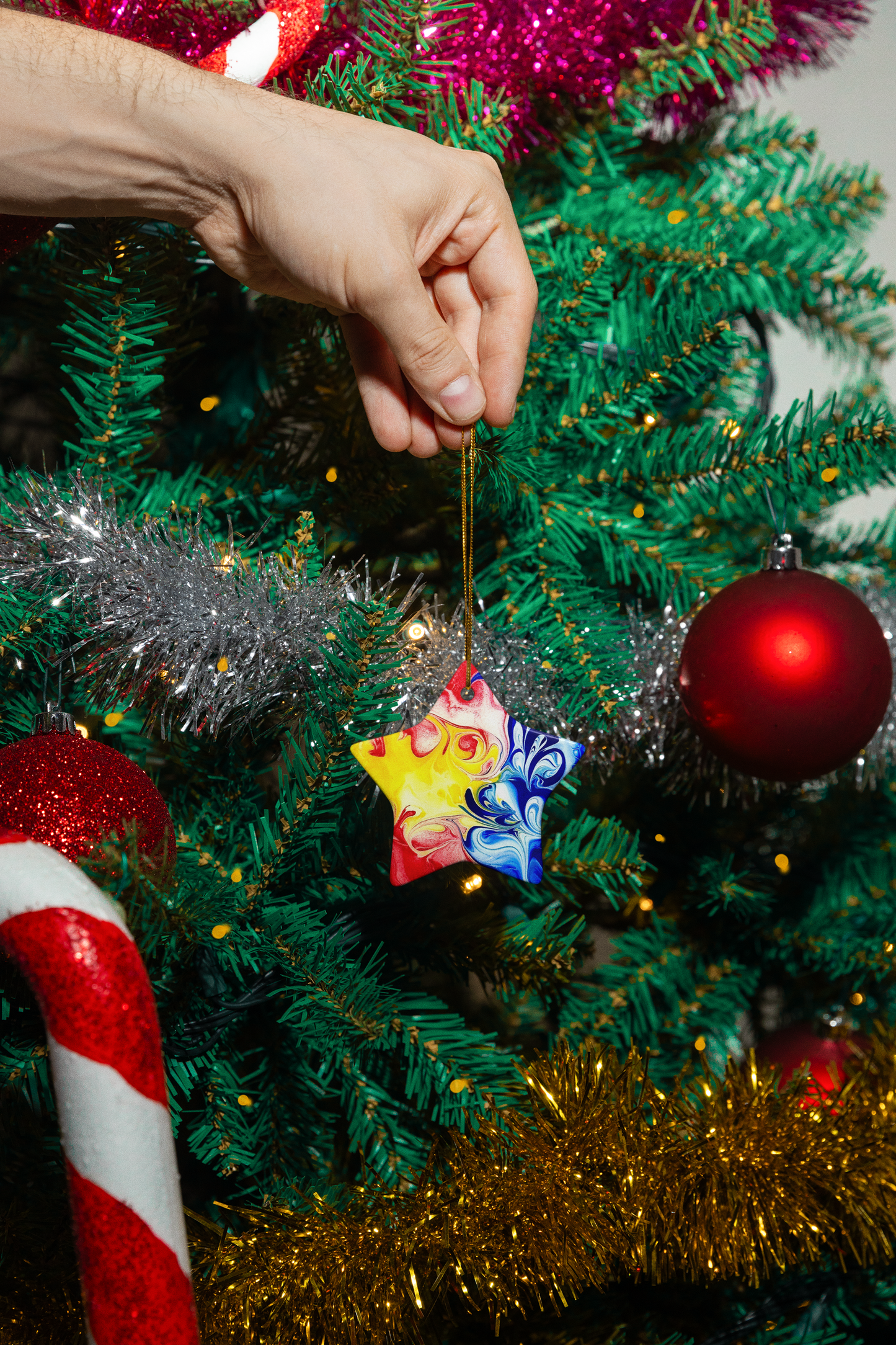 Personalized Tree Ornament "Our take on the Newfoundland flag"