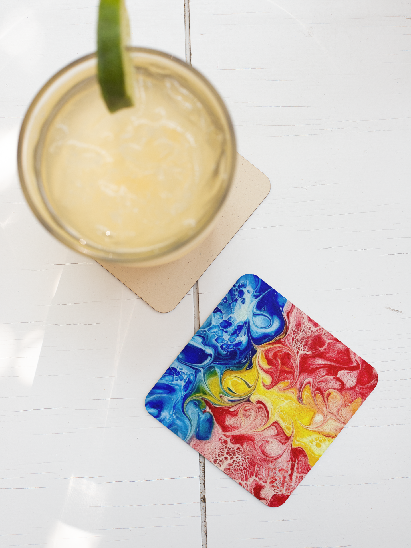 Ceramic Coaster Set "Our take on the Newfoundland Flag"