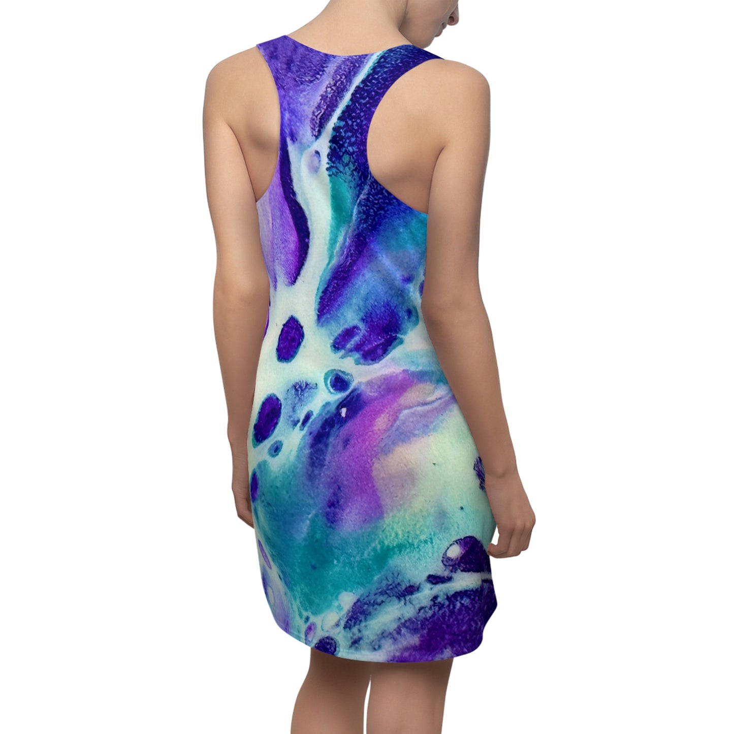 Vibrant Abstract Racerback Dress