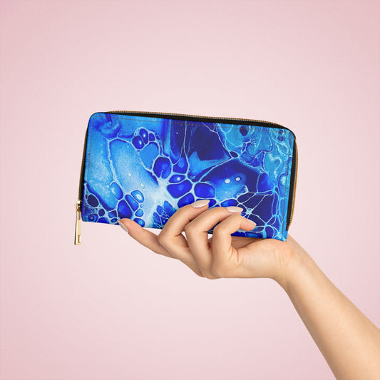 Abstract Zipper Wallet