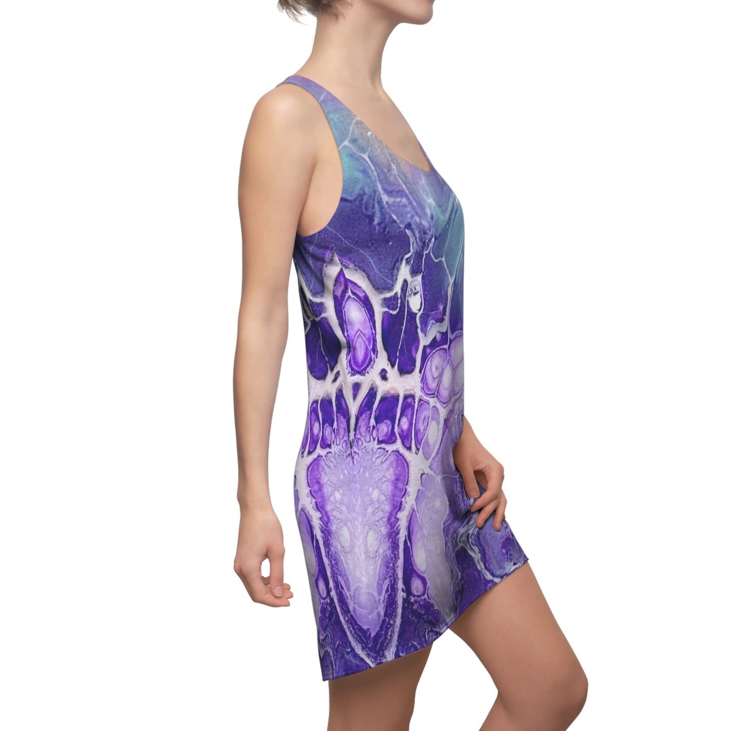 Vibrant Abstract Racerback Dress