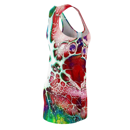 Vibrant Abstract Racerback Dress