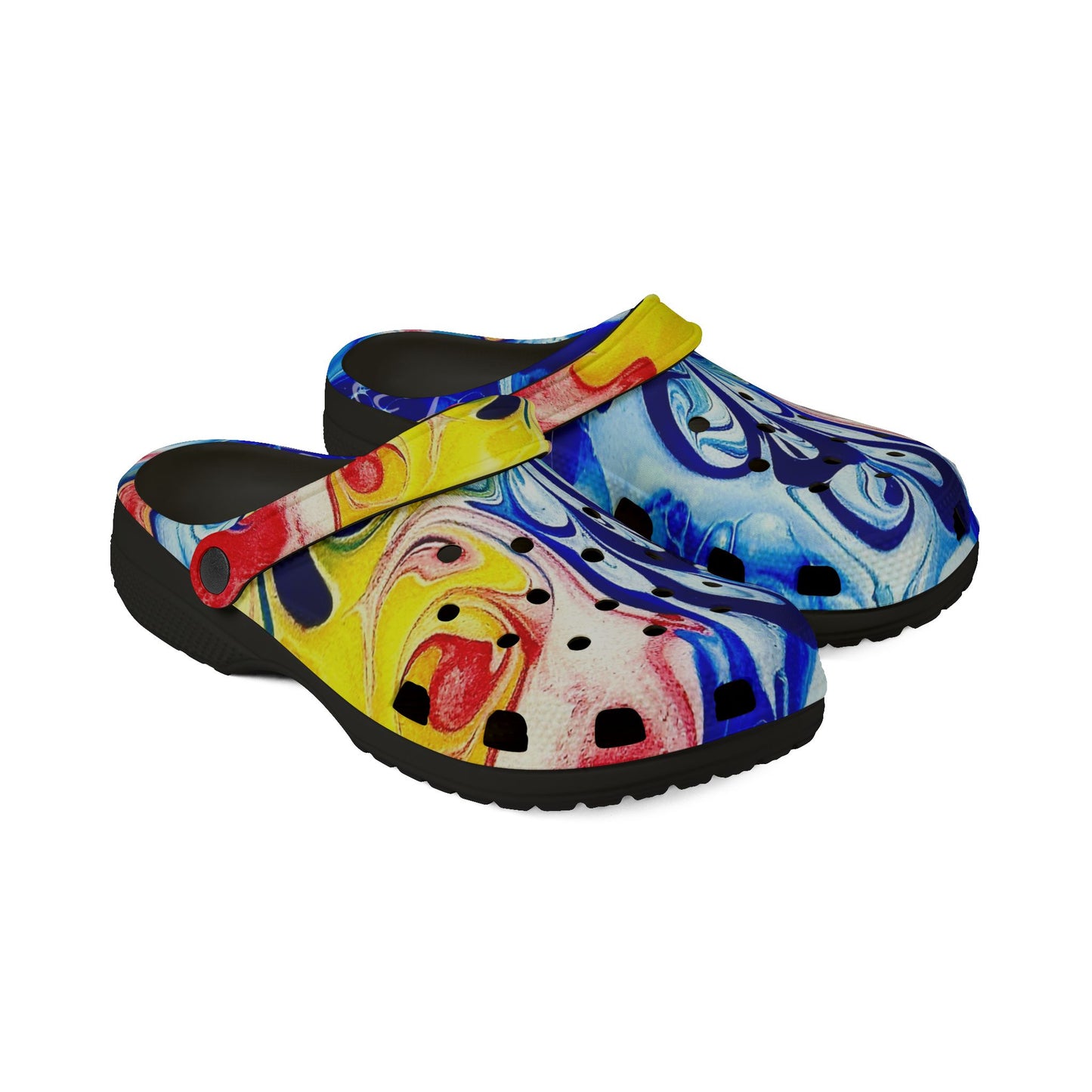 Colorful Comfort Clogs "Our take on the Newfoundland flag"