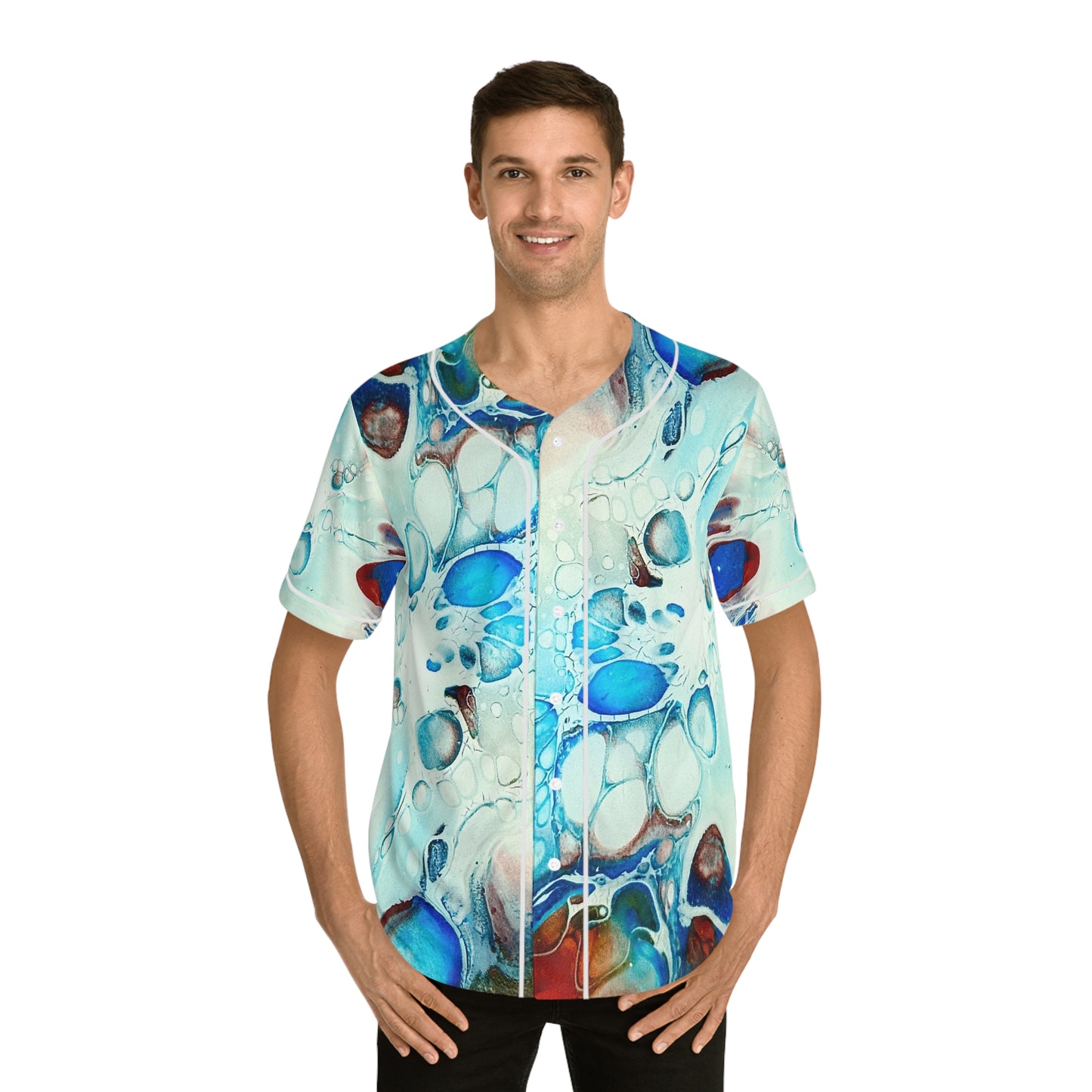 Bold Colorful Men's Baseball Jersey